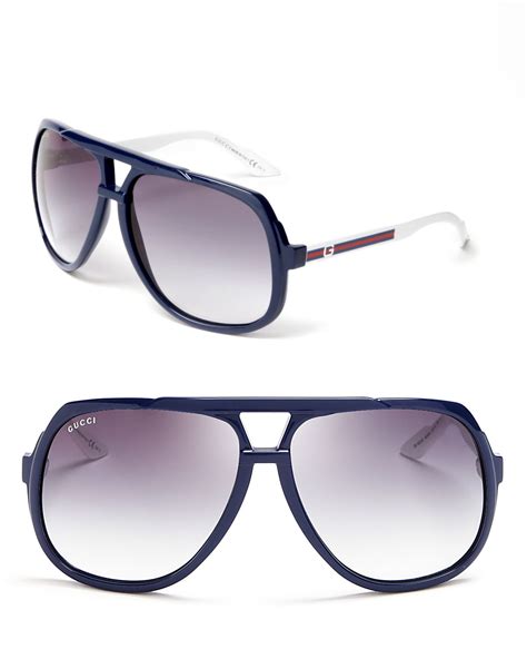 gucci men's pilot sunglasses|Gucci oversized aviator sunglasses.